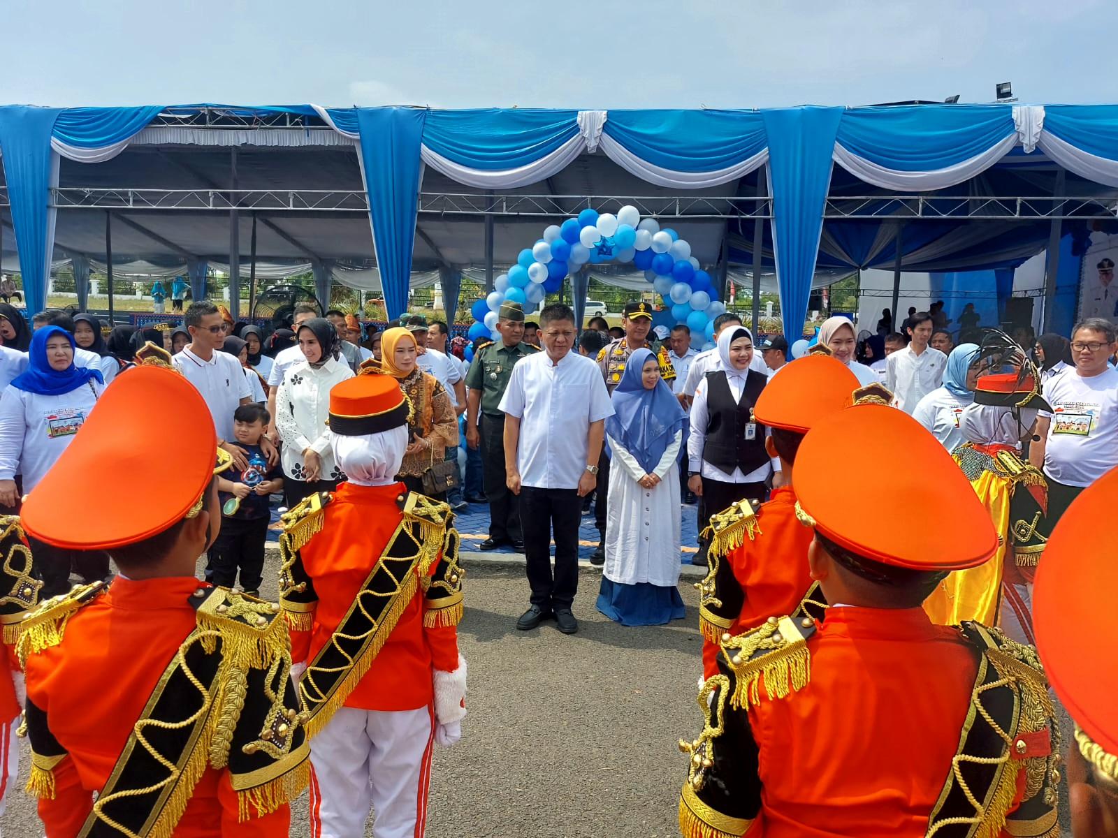 Ratusan Anak-anak Ikuti Puncak Peringatan Hari Anak Nasional ke 40 di OKU Timur dengan Riang Gembira