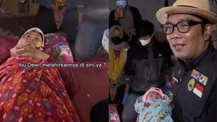 Ridwan Kamil Beri Nama Gempita Shalihah Kamil Bayi yang Lahir di Pengungsian Gempa Cianjur, Maknanya