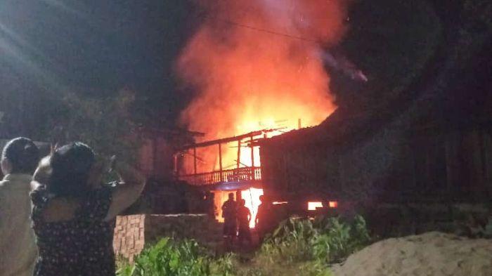 Saat Tidur Lelap, Warga di Rantau Sialang Muba Dikagetkan Ada Kebakaran, 1 Rumah Hangus