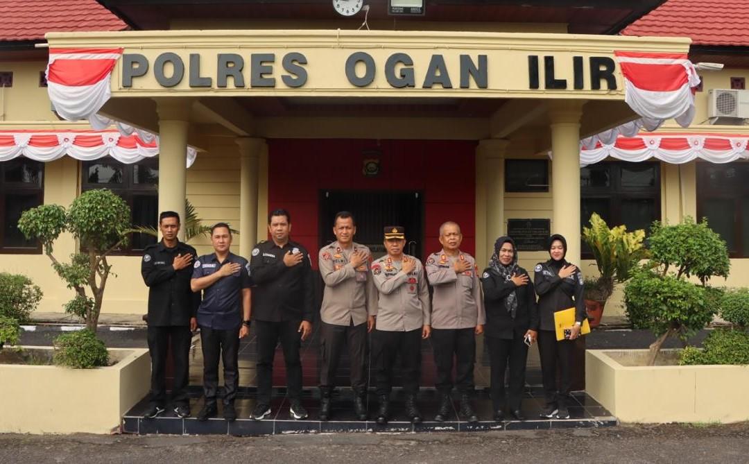 Sie Humas Polres Ogan Ilir Terima Kunjungan Monitoring dan Peliputan dari Bid Humas Polda Sumsel