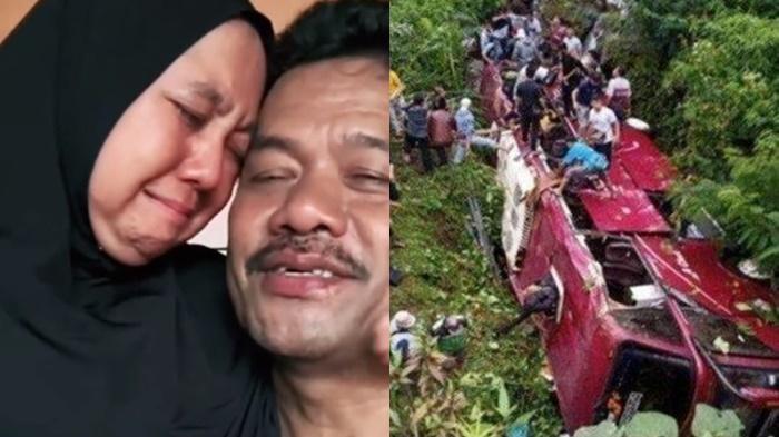 Dipeluk Istri, Tangis Romyani Sopir Bus Kecelakaan di Guci setelah jadi Tersangka : Semoga Sabar