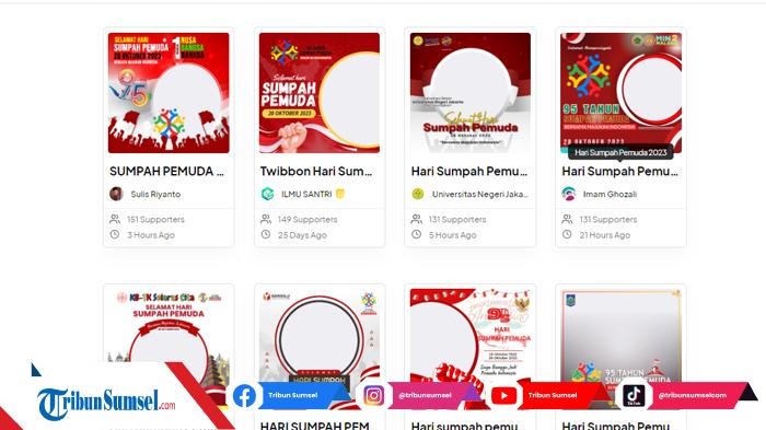 20 Twibbon Hari Sumpah Pemuda 2023 Menarik, Lengkap dengan Cara Pasangnya