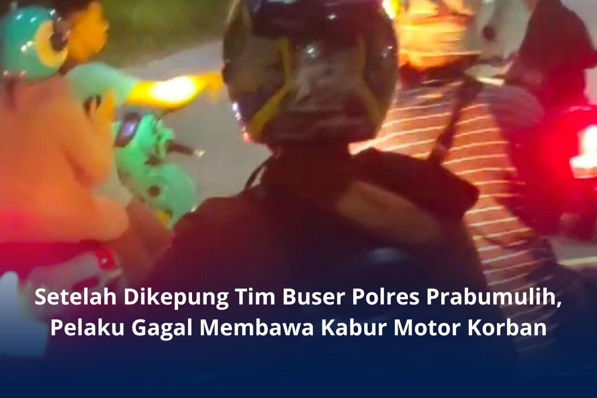 Viral Begal Beraksi di Jalan Lingkar Timur Prabumulih, Pelaku Dikepung Warga, Motor Korban Ditinggal