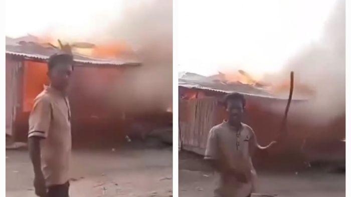 Viral Pria di Banyuasin Marah Besar, Bakar Warung Bakso dan Pakaian, Setelah Tahu Istrinya Selingkuh