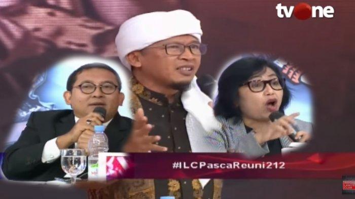 Aa Gym Sampai Lakukan Ini Saat Melihat Fadli Zon dan Irma Suryani Berdebat Sengit di ILC