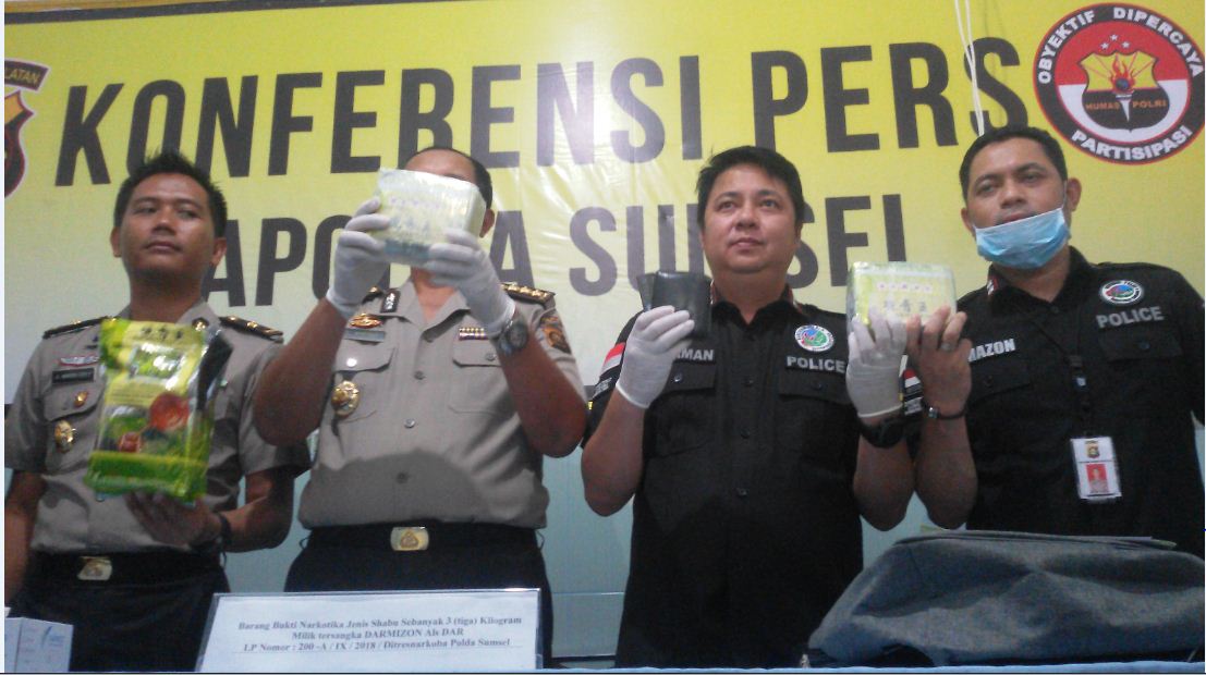 Polda Sumsel Berkejaran dengan Bandar 3 kg Sabu di Banyuasin, Peluru Tembus Dada Hentikan Pelarian