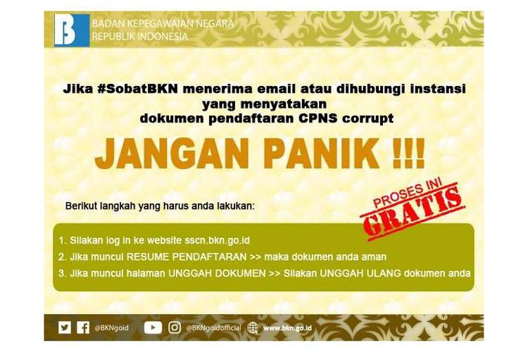 Pendaftaran CPNS 2018 2 Hari Lagi: Beredar Penipuan Seleksi CPNS Bermodus Perbaiki File Corrupt