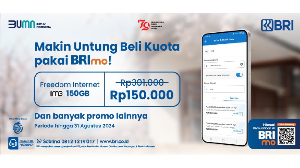 Akhir Bulan Ada Promo Seru, Segera Beli Pulsa atau Paket Data di Mobile Banking BRImo!