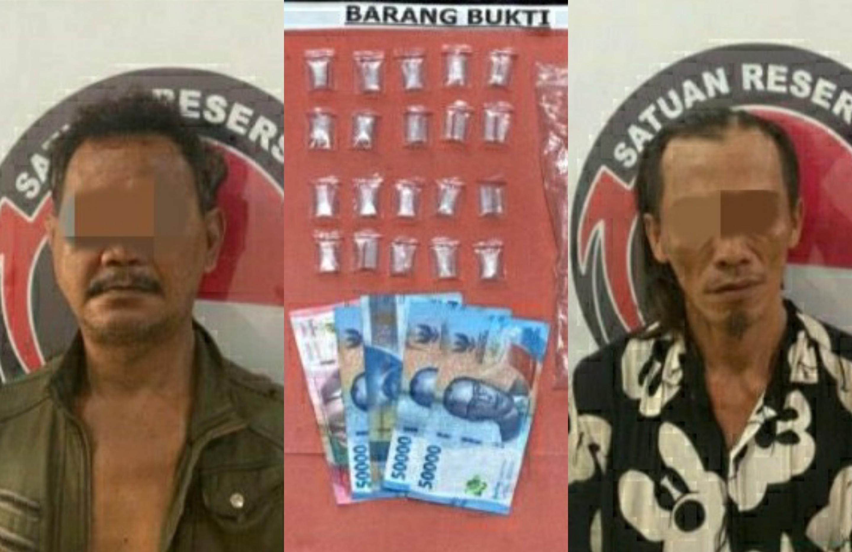 Bawa 20 Paket Sabu, Dua Pengedar Narkoba Ditangkap di Jalinsum Palembang- Kayuagung
