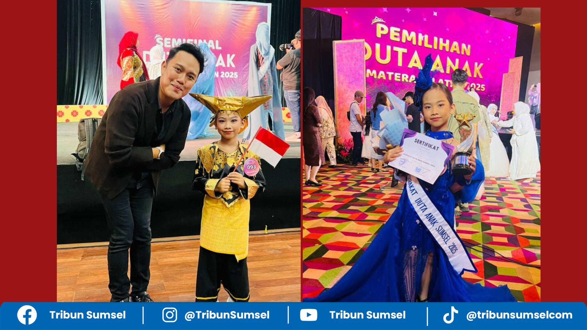 Zhafirah Rasyidah Egan, Peserta Termuda Raih Gelar Duta Anak Sumsel 2025 Berbakat