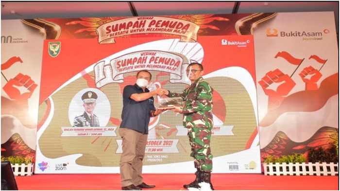 Dirut PTBA dan Kasdam II Sriwijaya Beri Makna Tentang Sumpah Pemuda