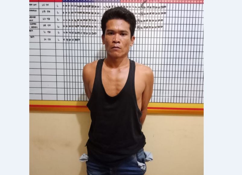 Cemburu Buta, Indra Warga Muba Bacok Pria Diduga Selingkuhan Istrinya Berulang Kali