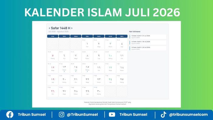 Jadwal Puasa Ayyamul Bidh Bulan Juli 2026 Bertepatan Safar 1448 H, Lengkap Bacaan Niatnya - Tribunsumsel.com