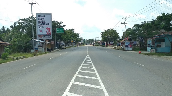 H+1 Idul Fitri, Jalinsum Muratara Lengang, Biasanya Ramai Pemudik dan Warga Berlebaran