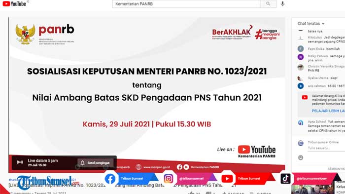 Link Sosialisasi Nilai Ambang Batas SKD Pengadaan PNS Tahun 2021, Diumumkan Hari Ini Pukul 15.30 WIB