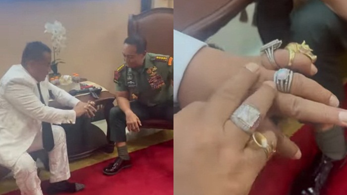 Hotman Paris Pamer Cincin Mewah ke Andika Perkasa, Sang Panglima Sampai Terkekeh : Hebat, Hebat