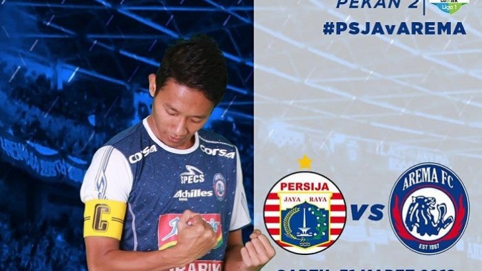 Link Live Streaming Persija vs Arema FC di Pekan Kedua Liga 1 Gojek Indonesia