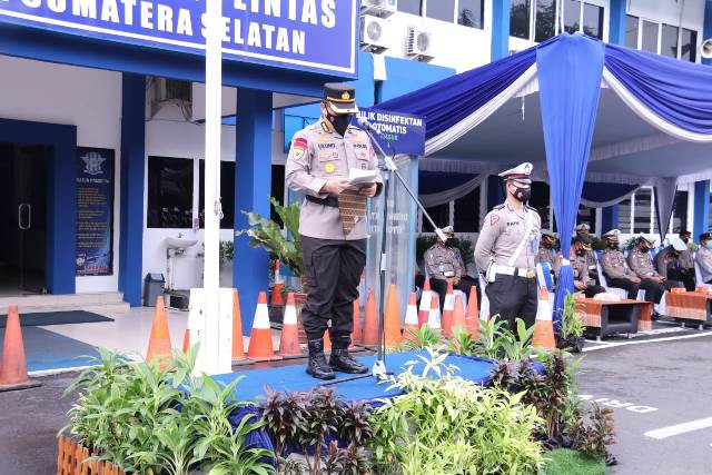 Polda Sumsel Gelar Apel Pasukan Ops Keselamatan Musi 2022