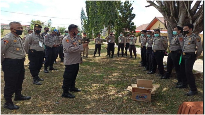 Samakan Persepsi Pengamanan Jelang Pilkada 2020, Polres Ogan Ilir Gelar Pelatihan Pra Operasi