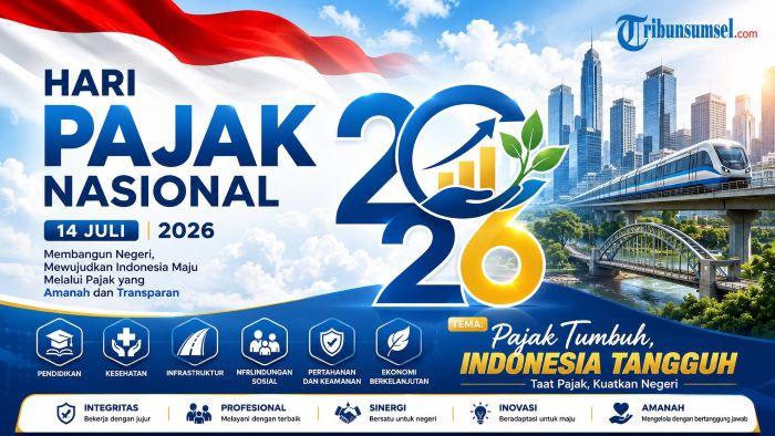 20 Ucapan Selamat Hari Pajak Nasional 14 Juli 2026, Apresiasi untuk Dirjen Pajak dan Wajib Pajak - Tribunsumsel.com