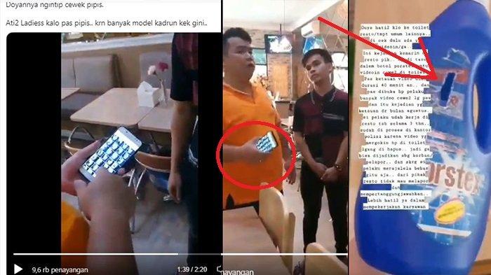 Sembunyikan di Botol Pembersih, Viral Pegawai Restoran Terciduk Pasang Kamera di Toilet Wanita