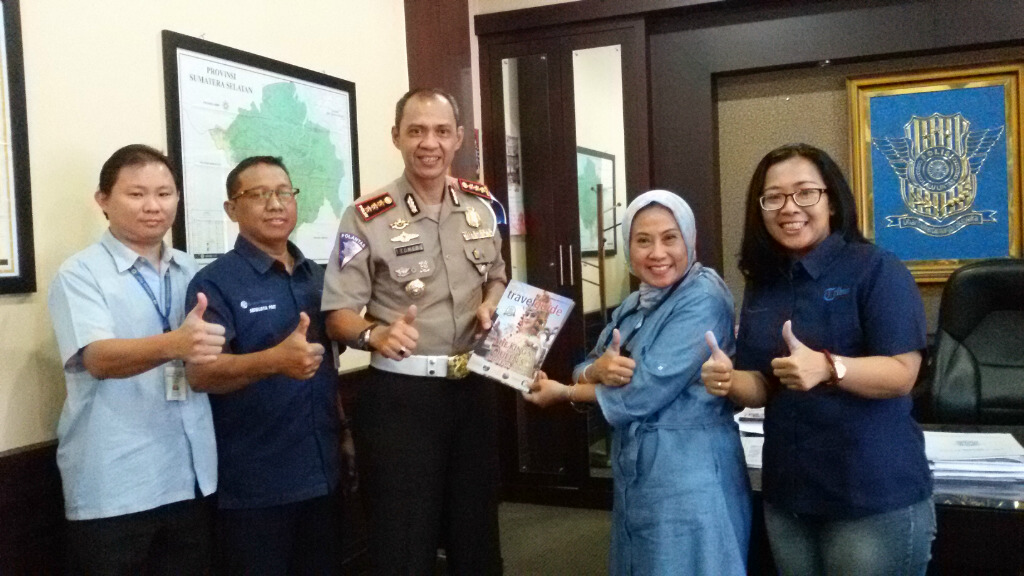 Dirlantas Polda Sumsel Sambut Hangat Kerjasama yang Ditawarkan Tribun Sumsel-Sripo