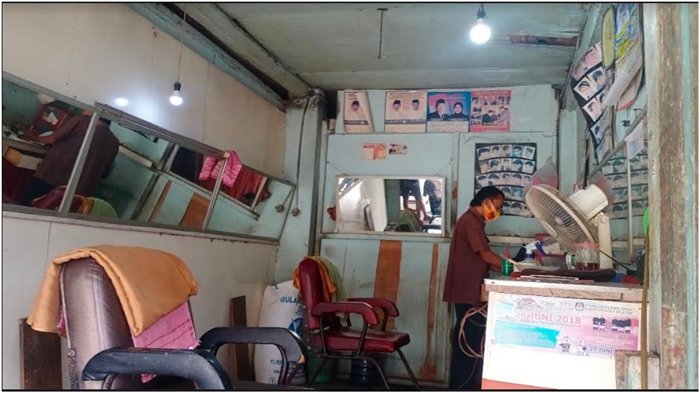 Pangkas Rambut di OKU Selatan Ramai Pelanggan Awal Ramadan, Sekarang Begini Kondisinya