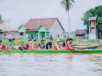 Puncak Harla ke-261 Marga Danau OKI, 36 Perahu Bidar Beradu Cepat di Sungai Babatan Pedamaran
