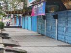 Ikuti Permintaan Pemkot, Pemilik Ruko di Prabumulih Cat Tokonya Jadi Warna Biru