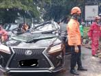 Kronologi Pengemudi Mobil Lexus Tewas Tertimpa Pohon Tumbang di Pondok Indah Jaksel saat Hujan Deras