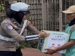 Perkuat Hubungan ke Masyarakat, Satlantas Polres Prabumulih Beri Bantuan Warga Tak Mampu