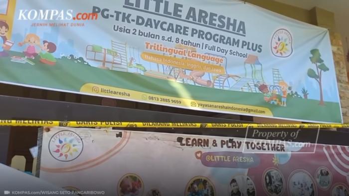 DAYCARE - Foto rumah yang menjadi lokasi Daycare Little Aresha Jogja yang diduga melakukan kekerasan pada anak.