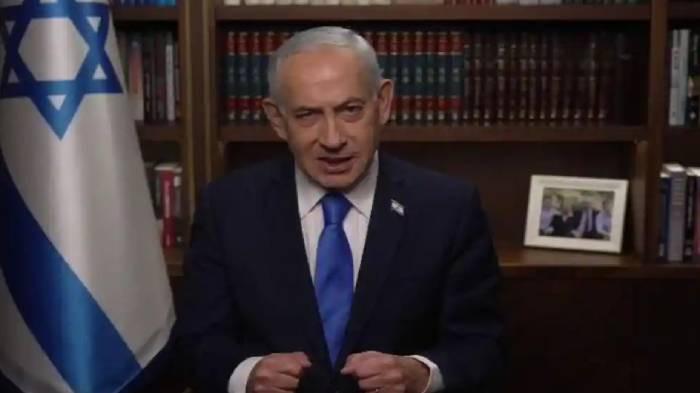 TERJERAT KORUPSI - Foto yang diambil dari Facebook GPO, Sabtu (28/2/2026), memperlihatkan Perdana Menteri Israel Benjamin Netanyahu menyampaikan pidato setelah Israel dan AS menyerang Iran pada Sabtu pagi. Di balik itu semua, ternyata Netanyahu terjerat kasus korupsi.