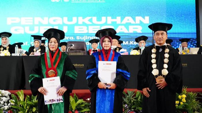 UM Surabaya Kukuhkan Dua Guru Besar Baru, Total Kini Miliki 14 Profesor