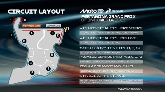 Harga Tiket MotoGP Mandalika 2025: VIP Ludes, Grandstand Premium Sold Out! Festival Masih Tersedia
