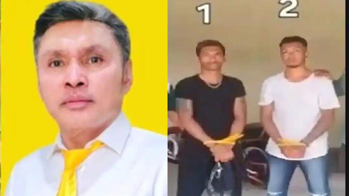 MAUT - Atlet MMA Hendrikus Rahayaan (HR) dan rekannya, Finansius Ulukyanan (FU) ditangkap usai diduga menghabisi Nus Kei (foto kiri).