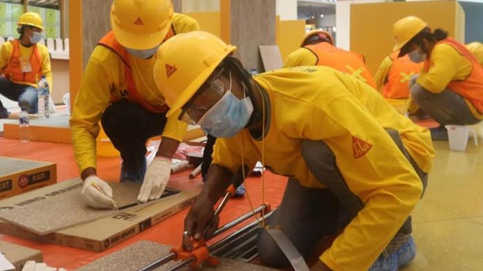 Adu Skill Tukang Bangunan untuk Naik Level Internasional Lewat Kompetisi Sika