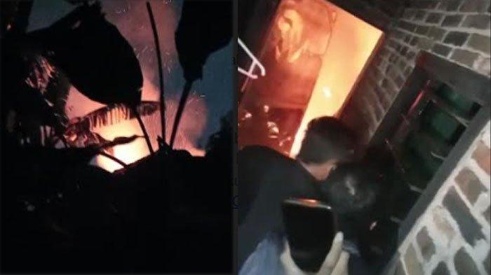 Lupa Tak Matikan Kompor, Rumah Usaha Ayam Panggang di Madiun Dilalap Api