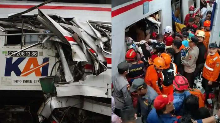 SELAMAT - Tabrakan antara KA Argo Bromo Anggrek dengan KRL Commuter Line di Stasiun Bekasi Timur pada Senin (27/4/2026) sekira pukul 20.55 WIB, mengakibatkan 7 orang tewas. Berikut cerita para korban selamat. 