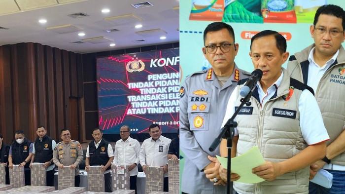 Direktorat Tindak Pidana Ekonomi Khusus (Dittipideksus) Bareskrim Polri Brigjen Helfy Assegaf mengungkap kasus pembobolan bank senilai Rp 204 miliar yang dilakukan jaringan sindikat dengan modus mengakses rekening dorman dalam konferensi pers, Kamis (25/9/2025).