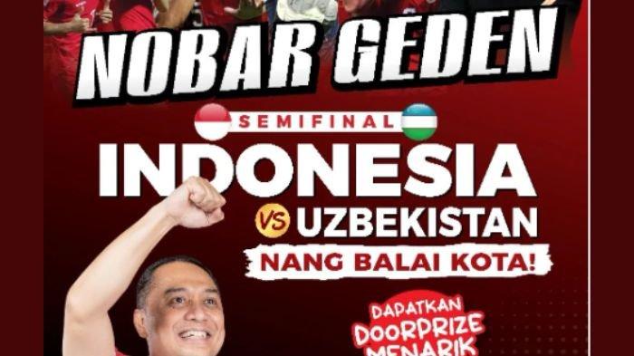 Tempat Nobar Timnas Indonesia vs Uzbekistan di Surabaya Senin 29 April, Semifinal Piala Asia U-23