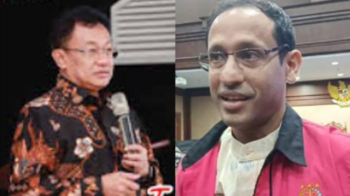 PENYEBAB - Hamid Muhammad (kiri) sosok yang disebut Nadiem Makarim sebagai penyebab dia dijadikan tersangka korupsi pengadaan laptop berbasis chromebook.
