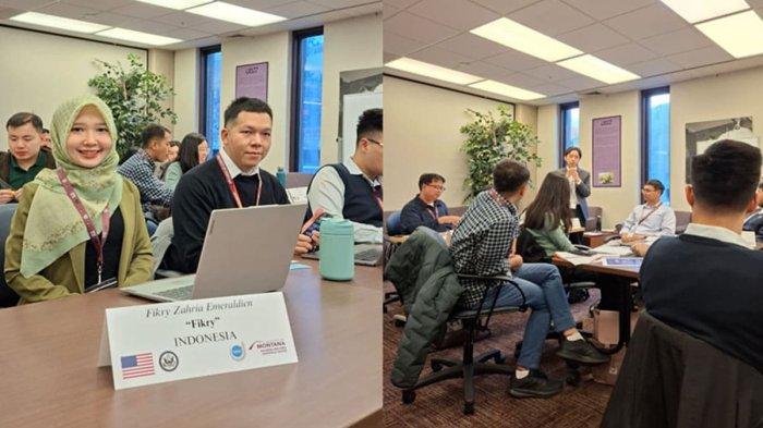 Para peserta YSEALI Professional Fellows mengikuti sesi orientasi kedatangan