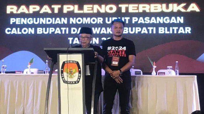 Dapat Nomor Urut 1 di Pilkada Blitar 2024, Rijanto-Beky Herdihansah: Satu Kata, Satu Hati, Satu Jiwa