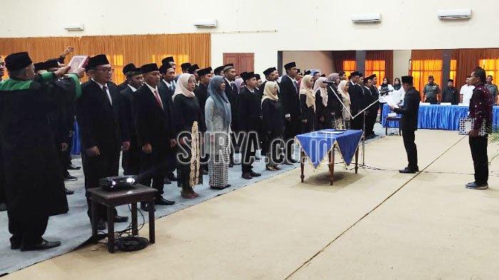 70 PPK Trenggalek Dilantik, PDI Perjuangan Minta Masa Kerja PPK Diperpanjang hingga Pilkada