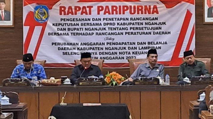 Kehadiran Terakhir Bupati Nganjuk, Rapat Paripurna Setujui Pengesahan Perda APBD Perubahan 2023