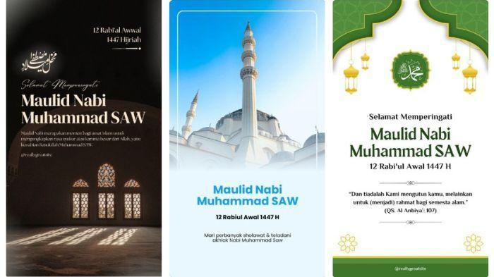 10 Poster Maulid Nabi Muhammad Saw Terbaru 2025 - Surya.co.id