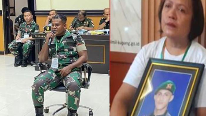 MENGIBA - Pratu Petrus mengungkap detik-detik Prada Lucky memohon ampun saat disiksa seniornya. Ibu korban tak kuasa mendengarnya.