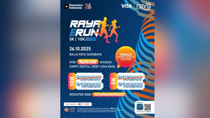 RAYA RUN 2025 - Kemeriahan Raya Run 2025 semakin terasa! Sebagai bagian dari persiapan menuju event lari terbesar di Surabaya, Community Connect Vol. 3 akan digelar pada Minggu, 5 Oktober 2025, di Coffee TGC, Jl. Basuki Rahmat No. 23, Surabaya.