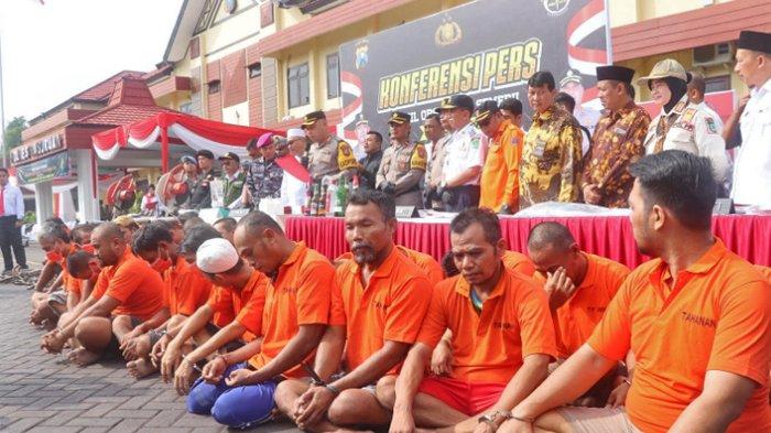 Polres Pasuruan Tangkap 76 Tersangka Kejahatan Selama Operasi Pekat Semeru 2024